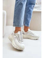 Dámské Kožené Tenisky Na Platformě Big Star model 21671508 HIPOLY SYSTEM Bílé - Big Star Shoes Dámské Kožené Tenisky Na Platformě Big Star model 21671508 HIPOLY SYSTEM Bílé - Big Star Shoes