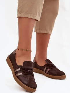 Kožené semišové dámské polobotky typu barefoot Zazoo N1341 čokoládové