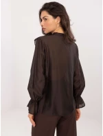 Koszula IT KS model 21795638 ciemny brązowy - FPrice Koszula IT KS model 21795638 ciemny brązowy - FPrice