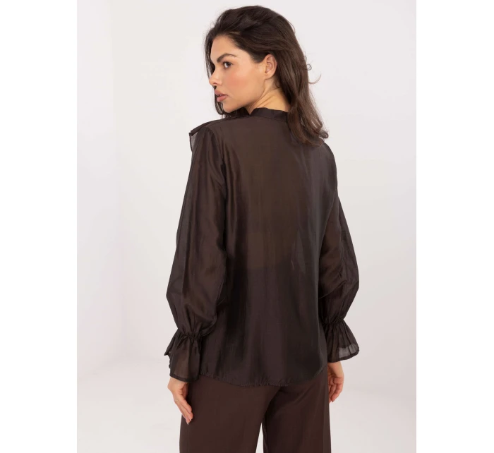 Koszula IT KS model 21795638 ciemny brązowy - FPrice Koszula IT KS model 21795638 ciemny brązowy - FPrice