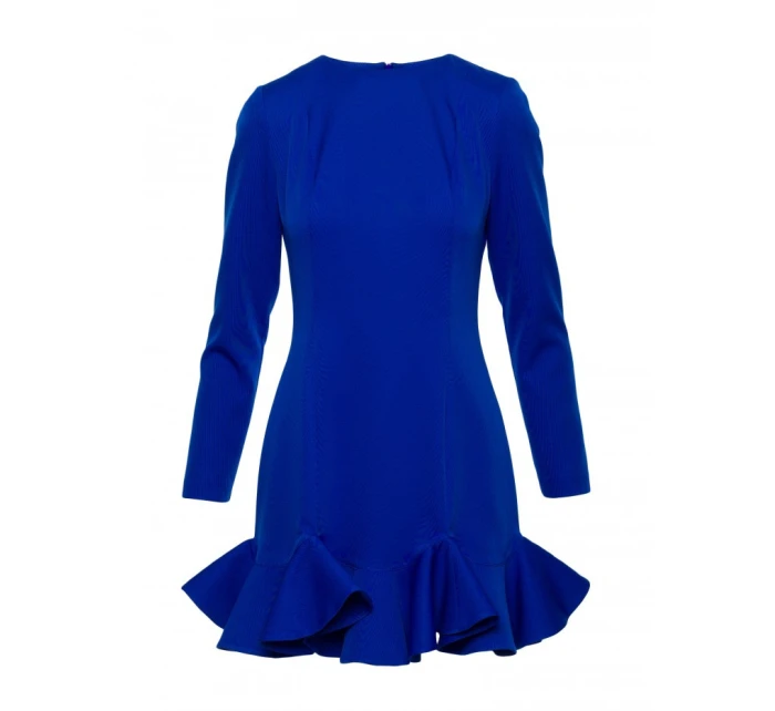 model 21296141 Šaty s volánkovým lemem královská modř - Moe model 21296141 Šaty s volánkovým lemem královská modř - Moe