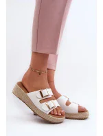 Dámské pantofle se eko bílá model 20450591 - Kesi