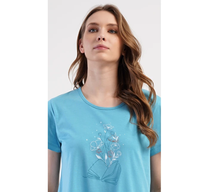 Dámské domácí šaty s krátkým rukávem Book