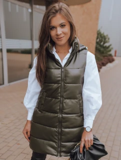 Dámská zelená vesta FIERA FashionStreet TY2362