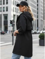 Dámská přechodná bunda parka černá FashionStreet TY5556 Dámská přechodná bunda parka černá FashionStreet TY5556