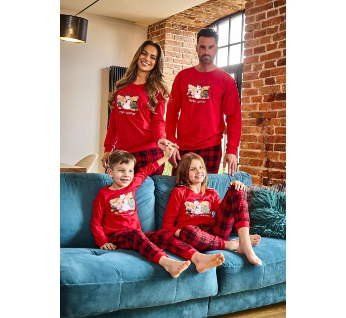 Cornette Dětské dívčí pyžamo 594/185 Zimní délka/r Vánoce 86-128 Cornette Dětské dívčí pyžamo 594/185 Zimní délka/r Vánoce 86-128