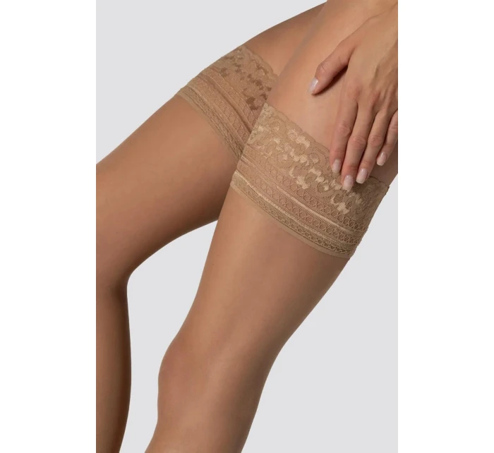 Dámské samodržící punčochy Mona Felice 15 den