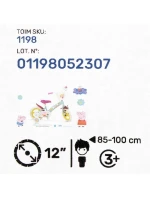 Dětské kolo 12" Peppa Pig zelené 1198 Dětské kolo 12" Peppa Pig zelené 1198