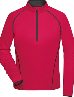 Daiber JN 497 Dámské funkční tričko s dlouhým rukávem 02.0497 bright pink/titan