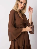 Sukienka DHJ SK model 20473535 brązowy - FPrice