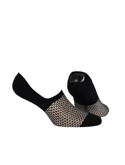 Vzorované dámské ponožky "mokasínky" s polyamidem BRIGHT + SILIKON Vzorované dámské ponožky "mokasínky" s polyamidem BRIGHT + SILIKON