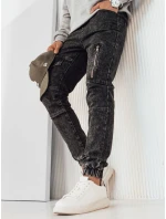 Pánské džínové kalhoty jogger černé model 21968455 - Dstreet