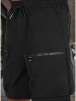 Pánské látkové bojové šortky černé FashionStreet SX2506