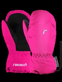 Reusch Olly R-TEX® XT Mitten dětské nepromokavé zateplené jednoprsté lyžařské rukavice na suchý zip růžové (61/85/588/3350)