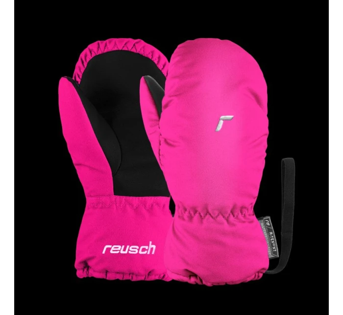 Reusch Olly R-TEX® XT Mitten dětské nepromokavé zateplené jednoprsté lyžařské rukavice na suchý zip růžové (61/85/588/3350)
