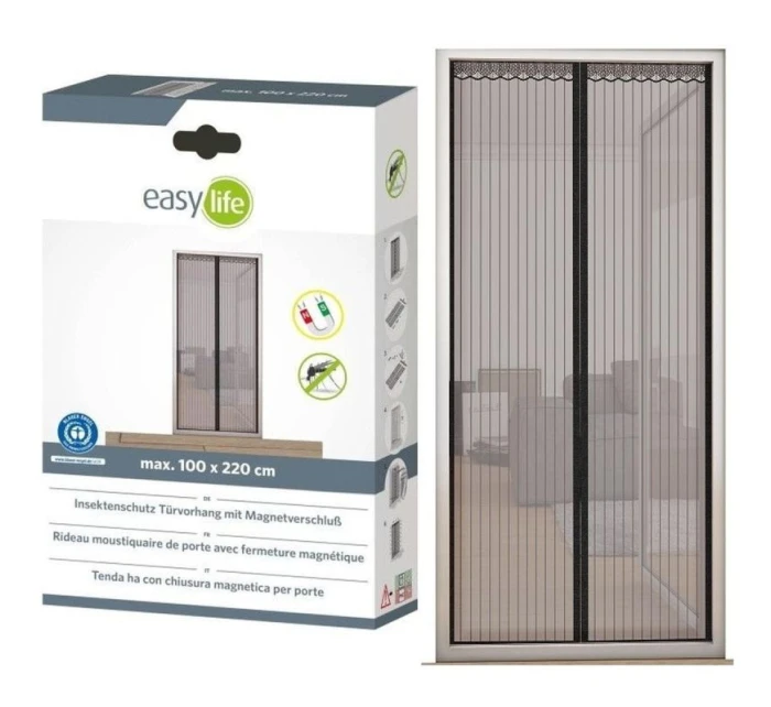 LAMELOVÁ MOSKYTIÉRA 100X220 CM SE ZAPÍNÁNÍM NA MAGNETY