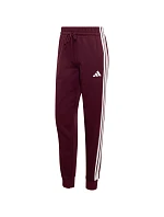 Dámské kalhoty adidas Essentials 3-Stripes Fleece Slim v barvě bordó KF8321 Dámské kalhoty adidas Essentials 3-Stripes Fleece Slim v barvě bordó KF8321