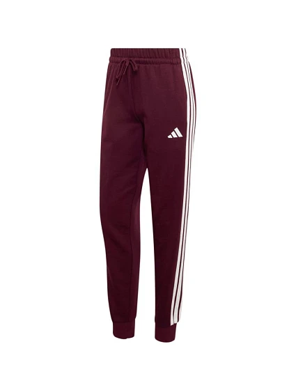 Dámské kalhoty Essentials 3Stripes Fleece Slim v barvě bordó model 22403403 - ADIDAS