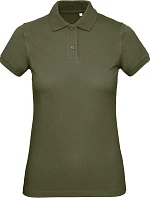 B&C Inspire Polo /women_° Dámské piqué polo z bio bavlny 01.0440 urban khaki