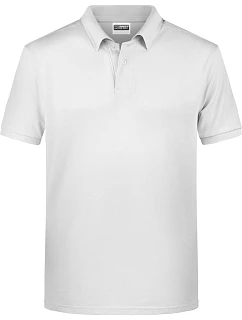 Daiber 8010 Pánské piqué polo z bio bavlny 02.8010 white