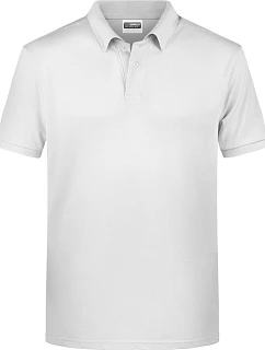 Pánské piqué polo z bio bavlny 02. white model 22437765 - Daiber