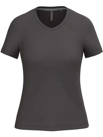 Kariban K 381 Dámské tričko s výstřihem do V 20.K381 dark grey Kariban K 381 Dámské tričko s výstřihem do V 20.K381 dark grey