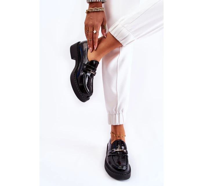 Lakované Boty Se  Černý model 21593214 - Boto