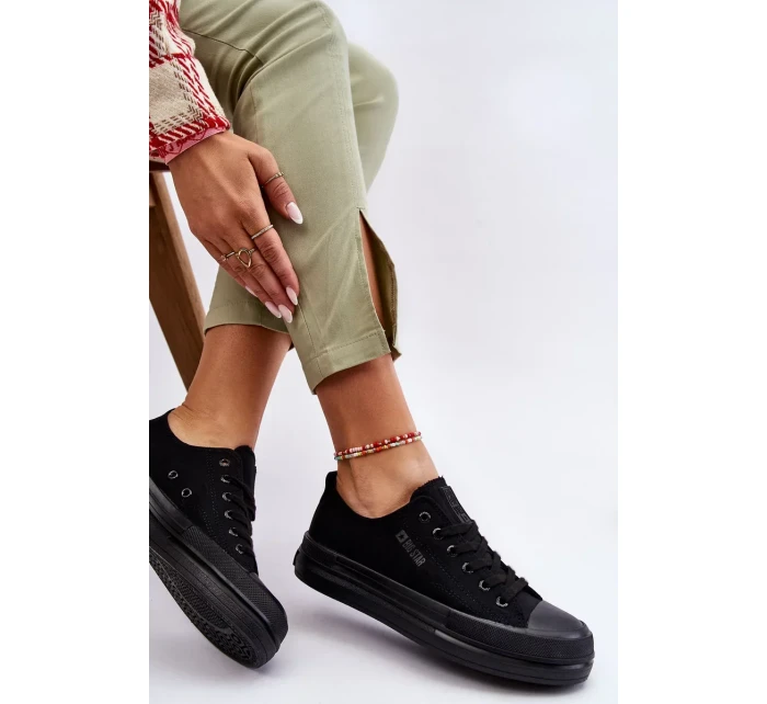 Nízké šněrovací tenisky Big Star LL274967 Černé Nízké šněrovací tenisky Big Star LL274967 Černé