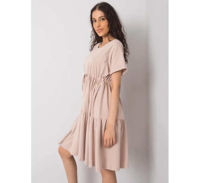 Dámské šaty RV SK 6761.68 béžové - FPrice