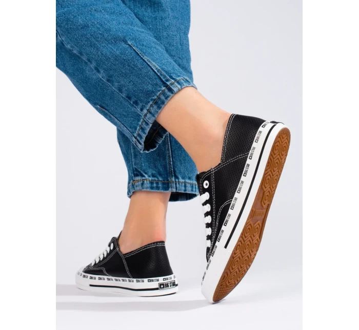 Trendy tenisky černé dámské bez podpatku Trendy tenisky černé dámské bez podpatku