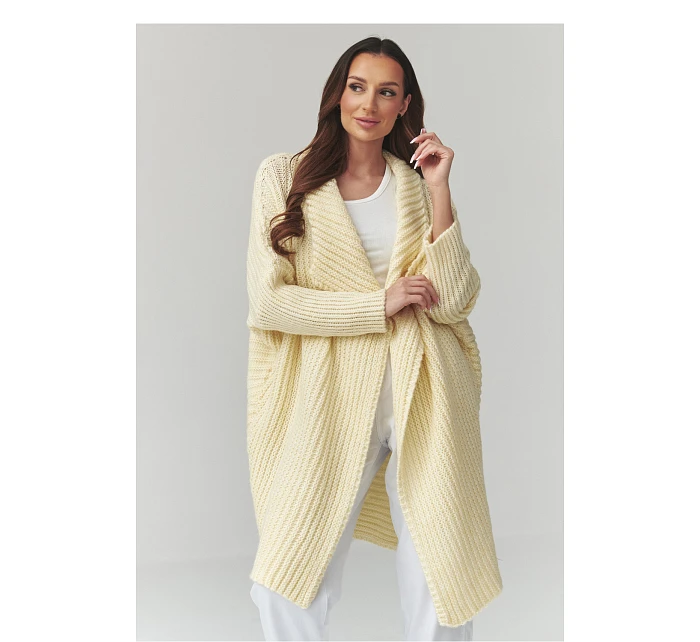 Svetr na zapínání  model 226885 Makadamia