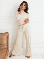 Dámské kalhoty NELIS light beige FashionStreet UY1840