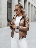 Dámský bomber BOMBESS beige FashionStreet TY4913 Dámský bomber BOMBESS beige FashionStreet TY4913