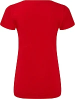 Fruit of the Loom Lady-Fit Iconic 150 V-Neck T Dámské tričko s výstřihem do V 16.1444 red Fruit of the Loom Lady-Fit Iconic 150 V-Neck T Dámské tričko s výstřihem do V 16.1444 red