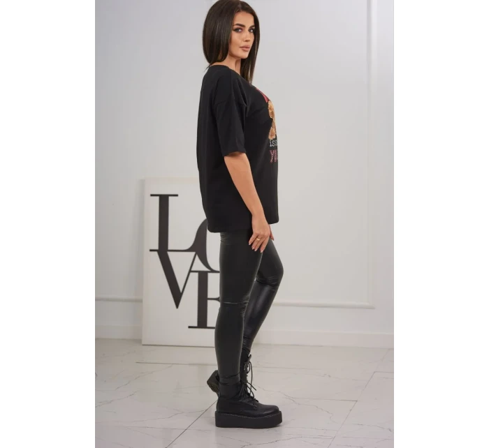 Kouzelná halenka s potiskem černá