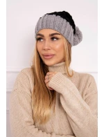 Milano fleecová čepice K203 černá+šedá Milano fleecová čepice K203 černá+šedá