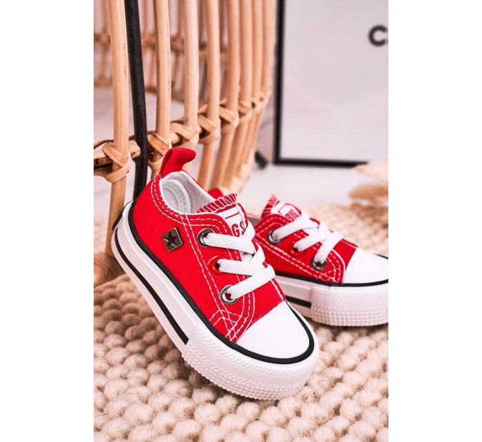 Dětské Klasické Tenisky Nízké BIG STAR HH374196 červené