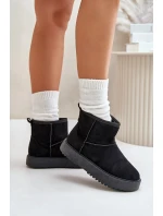 Dámské Sněhule Na Platformě Z Eko Semiše Černé Atteria Dámské Sněhule Na Platformě Z Eko Semiše Černé Atteria