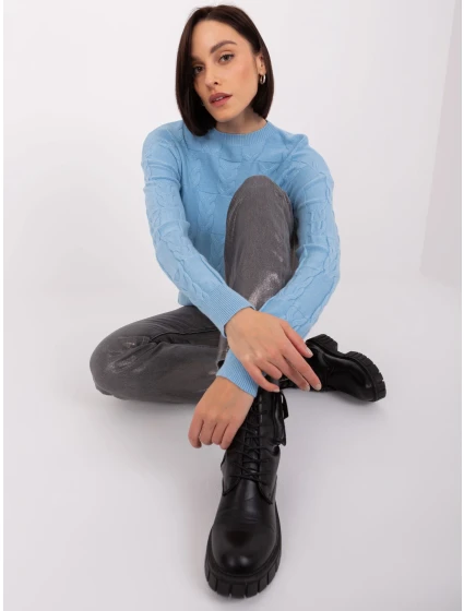Sweter AT SW model 19040929 jasny niebieski - FPrice