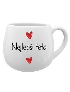 Nejlepší teta - bílý keramický hrníček 300 ml