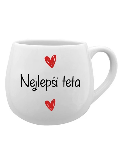Nejlepší teta - bílý keramický hrníček 300 ml