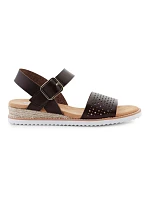 Dámské sandály Desert Kiss-Sunny Flair W 114143-CHOC hnědé - Skechers Dámské sandály Desert Kiss-Sunny Flair W 114143-CHOC hnědé - Skechers