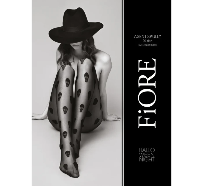 Dámské punčochové kalhoty AGENT SKULLY - 20 DEN