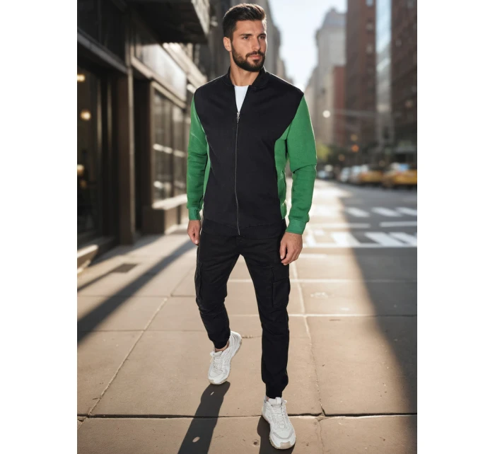 Pánská mikina na zip se stojáčkem černá model 21986041 - Dstreet