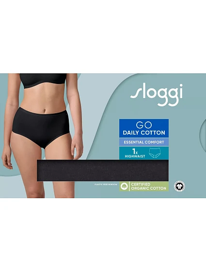 sloggi GO Daily Cotton Highwaist - Black - SLOGGI Black - SLOGGI sloggi GO Daily Cotton Highwaist - Black - SLOGGI Black - SLOGGI