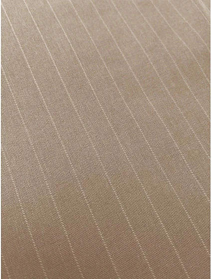 Tmavě béžové široké dámské pruhované kalhoty model 20147070 - MADE IN ITALY