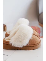 Dětské pantofle s kožešinou model 21639728 - Boto