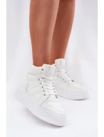 Vysoké dámské tenisky na platformě bílé Tillive Vysoké dámské tenisky na platformě bílé Tillive