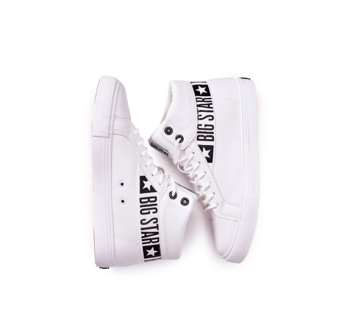 Pánské Tenisky Big Star Vysoké Bílé EE174340 Pánské Tenisky Big Star Vysoké Bílé EE174340