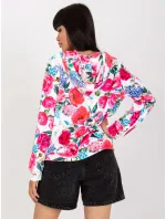 Mikina RV BL 8118.89 bílá a růžová Mikina RV BL 8118.89 bílá a růžová